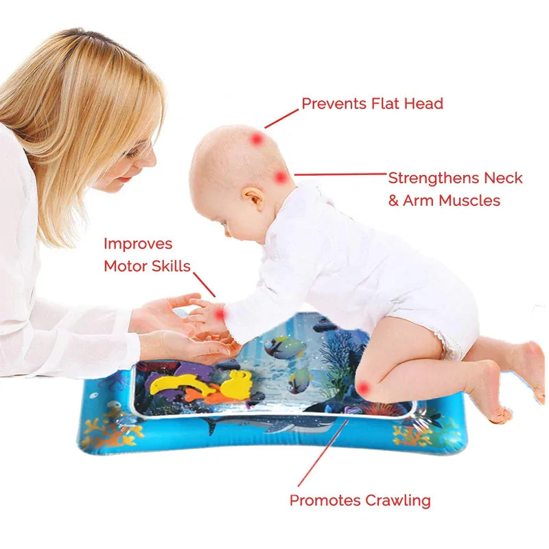 Ocean Adventure Tummy Time Mat -  Inflatable Water Mat